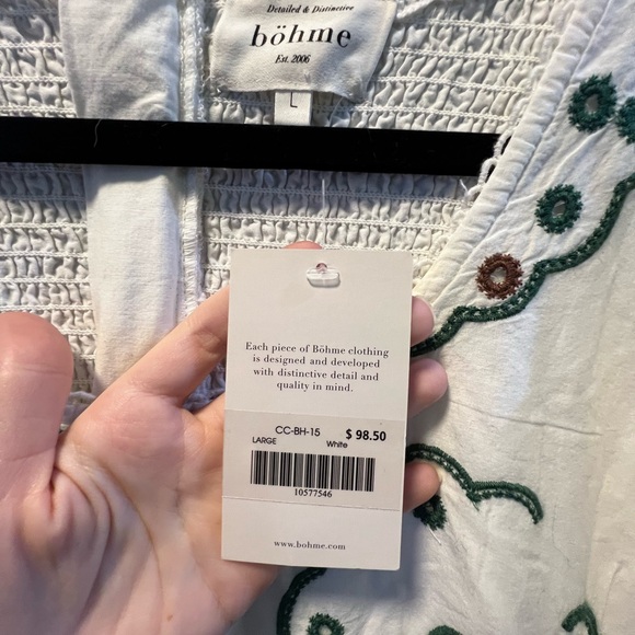 Böhme White Embroidered Dress - Picture 7 of 12